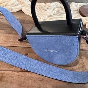 Black and Blue Crossbody Bag